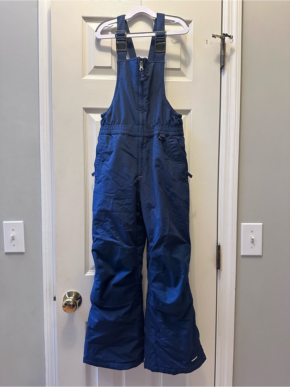 Lands End Kids Squall Waterproof Insulated Iron Knee Snow Bibs